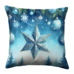 A blue Christmas colorful throw pillow (1)