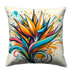 Abstract line colorful throw pillow (1)