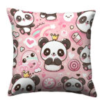 Adorable Panda colorful throw pillow (2)