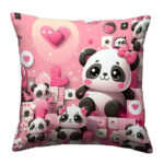 Adorable Panda colorful throw pillow (2)