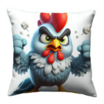 Angry frizzle chicken pillow (2)