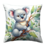 Baby koala colorful throw pillow (2)