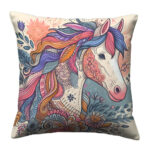 Beautiful horse Hand drawn colorful (2)