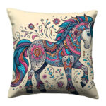 Beautiful horse Hand drawn colorful (2)