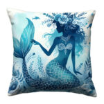 Beautiful mermaid colorful throw pillow (4)