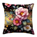 Beautiful pink flower pillow (4)
