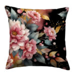 Beautiful pink flower pillow (4)