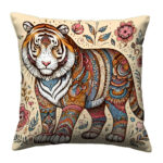 Beautiful tiger colorful throw pillow (2)
