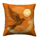 Bird flying over pillow (7)