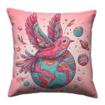 Bird flying over pillow (7)