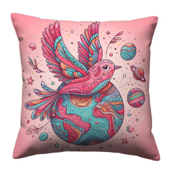 Bird Flying Over Pillow