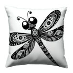Black and white hand pillow (1)