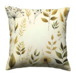 Botanical boho colorful throw pillow (1)
