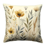 Botanical boho colorful throw pillow (1)