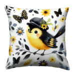 Cartoon bird designer pillow (2)