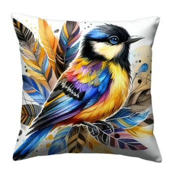 Colorful Bird Pillow