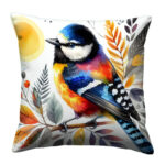 Colorful bird pillow (1)