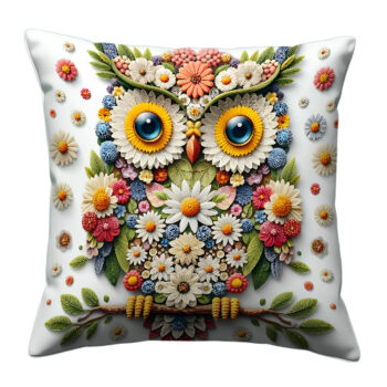 Creative Artwork Featuring An Owl Pillow