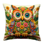 Creative artwork featuring an owl pillow (1)