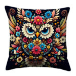 Creative artwork featuring an owl pillow (1)
