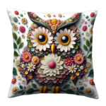 Creative artwork featuring an owl pillow (1)