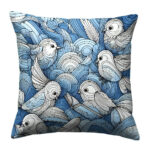 Cute Adorable birds pillow (1)