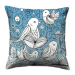 Cute Adorable birds pillow (1)
