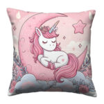 Cute Cartoon pink unicorn (3)