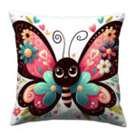 Cute butterfly colorful throw pillow (3)