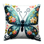 Cute butterfly colorful throw pillow (3)