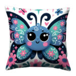 Cute butterfly colorful throw pillow (3)