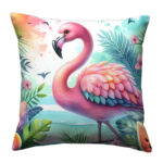 Cute flamingo with pillow (3)