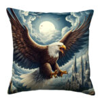 Cute flying eagle colorful throw pillow (3)