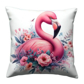 Cute Pink Flamingo Pillow