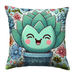 Cute succulent cactus pillow (2)