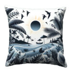 Design summer leaf colorful throw pillow (4)