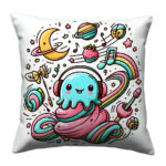 Doodle melody art pillow (2)
