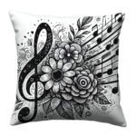 Doodle melody art pillow (2)