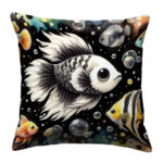 Fish colorful throw pillow (4)