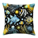 Fish colorful throw pillow (4)