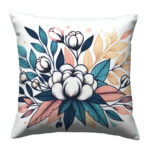 Flower colorful line trow pillow (1)