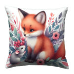 Fox and mouse cute pillow (4)