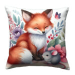 Fox and mouse cute pillow (4)