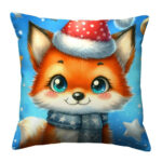 Fox colorful throw pillow (1)