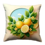 Fresh lemon colorful throw pillow (1)
