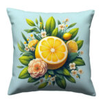 Fresh lemon colorful throw pillow (1)