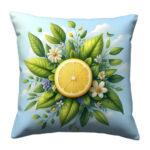 Fresh lemon colorful throw pillow (1)