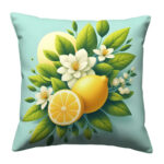 Fresh lemon colorful throw pillow (1)