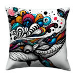 Huge whale colourful pillow (1)