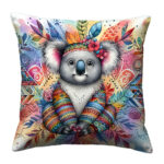 Koala colorful throw pillow (4)